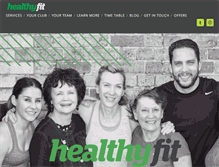 Tablet Screenshot of healthyfit.com.au